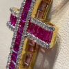 RUBY RIBBON DIAMOND Cross - Image 2